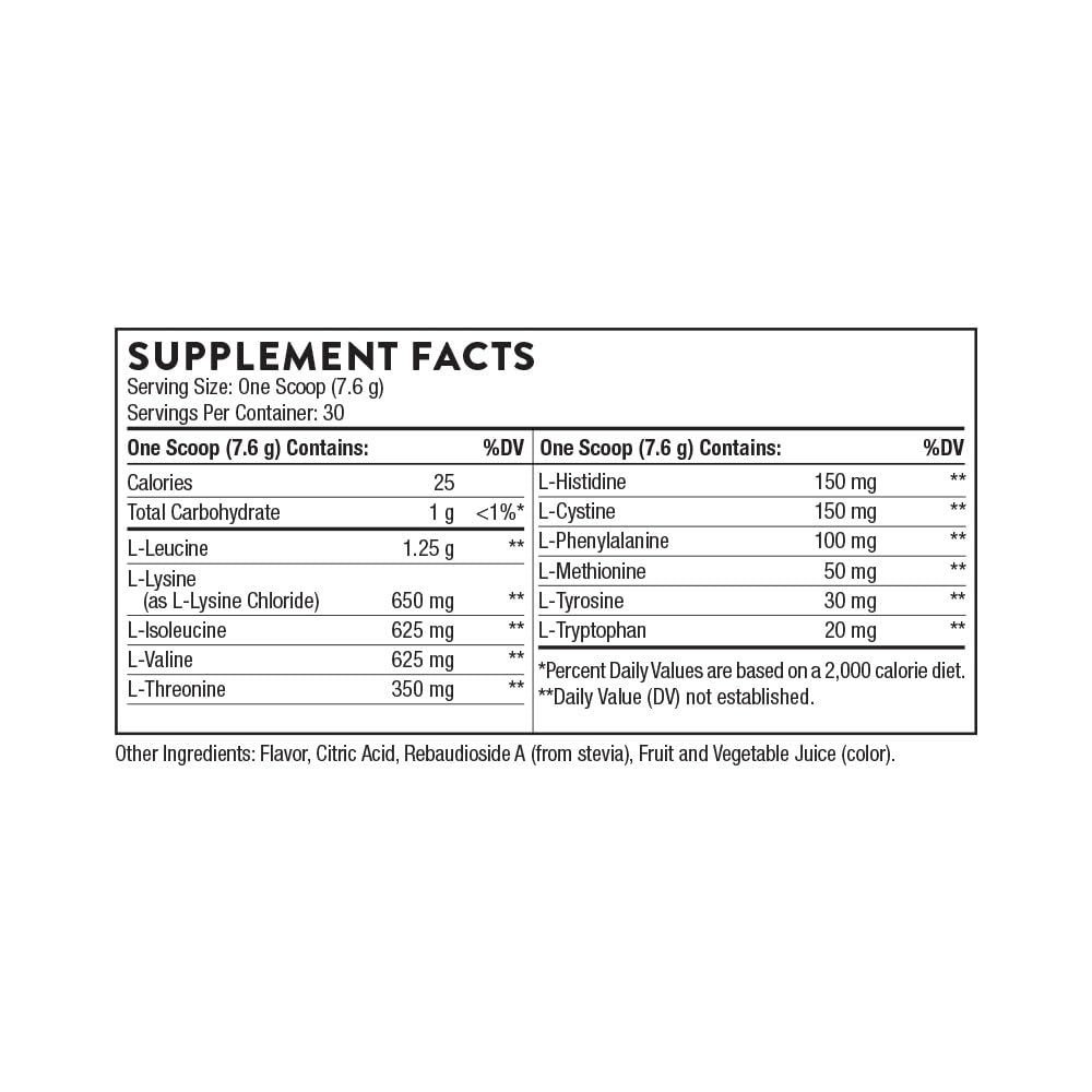 THORNE - Amino Complex - Clinically-Validated EAA and BCAA Powder for Pre or Post-Workout - Promotes Lean Muscle Mass & Energy Production* - NSF Certified for Sport - 30 Servings - 8.1 Oz - Lemon - Nirvana Guru