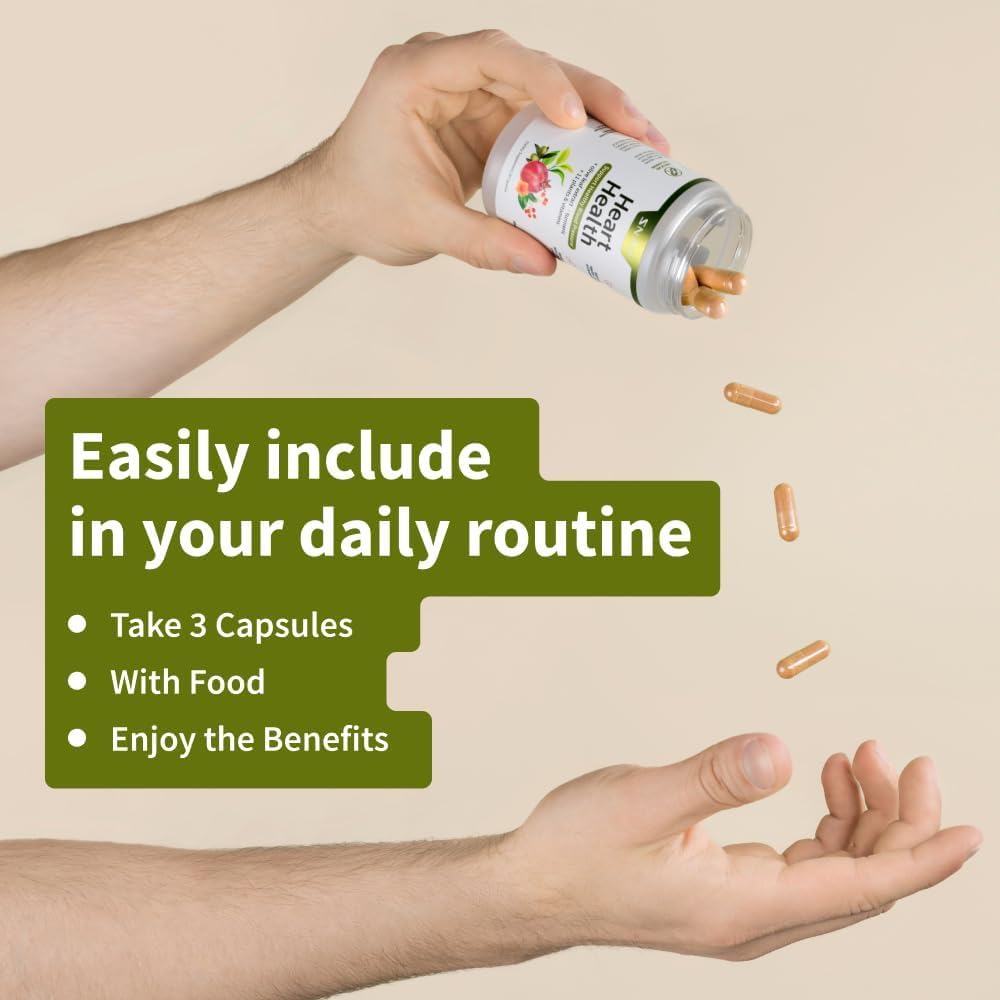 Snap Supplements Heart Health Supplements and Blood Circulation Supplements, 180 Capsules - Nirvana Guru
