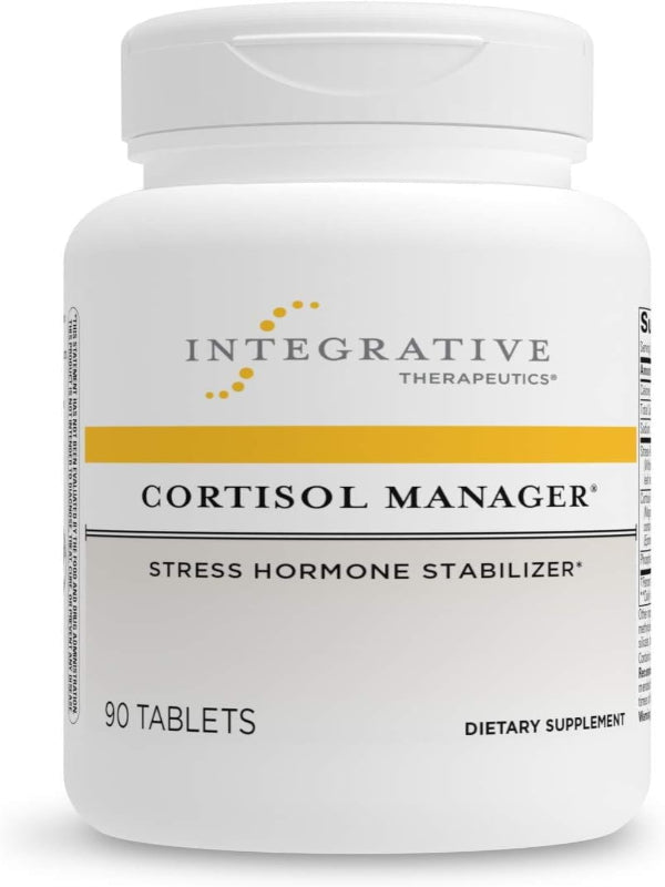 Integrative Therapeutics - Cortisol Manager - Supplement with Ashwagandha and L-Theanine - Supports Relaxation & Calm* - 90 Tablets - Nirvana Guru