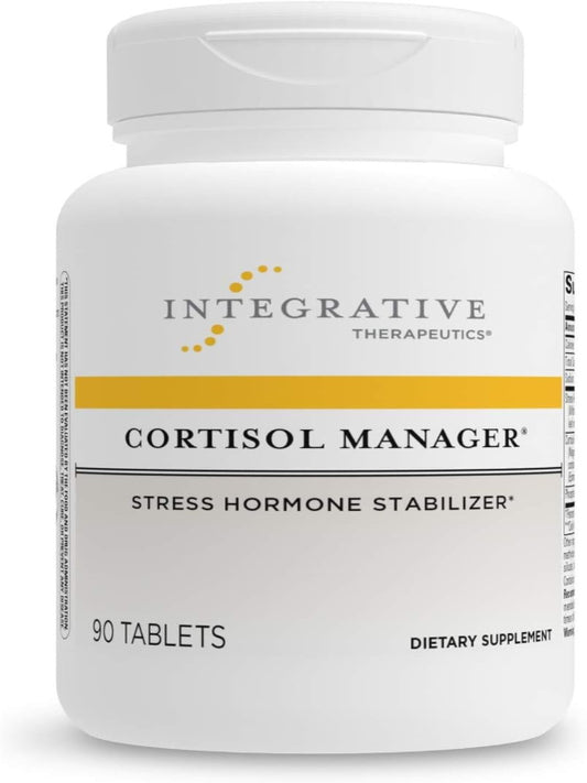 Integrative Therapeutics - Cortisol Manager - Supplement with Ashwagandha and L-Theanine - Supports Relaxation & Calm* - 90 Tablets - Nirvana Guru