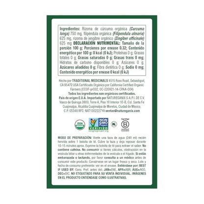 Traditional Medicinals Organic Nettle Leaf Herbal Tea, Supports Joint Health & Overall Wellness, (Pack of 1) - 16 Tea Bags - Nirvana Guru