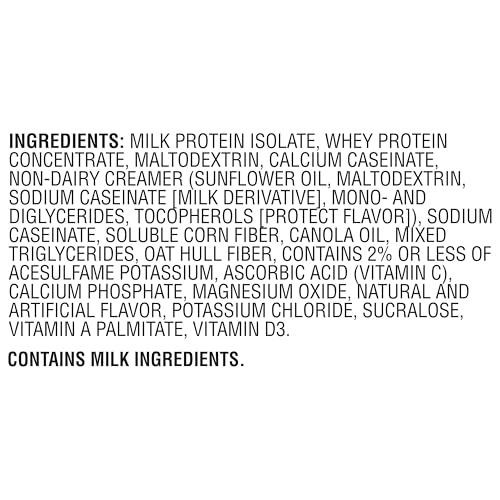 Muscle Milk Genuine Protein Powder, Chocolate, 1.93 Pounds, 13 Servings, 32g Protein, 2g Sugar, Calcium, Vitamins A, C & D, NSF Certified for Sport, Energizing Snack, Packaging May Vary Nirvana Guru