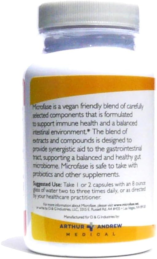 Microfase-Premium Herbal Formula - Intestinal Cleanse to Support Balanced Flora Levels - 120 Capsules Nirvana Guru