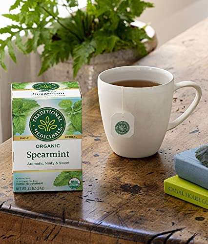 Traditional Medicinals Organic Red Clover, Caffeine Free, 16 Wrapped Tea Bags, 1.13 oz (32 g) - Nirvana Guru