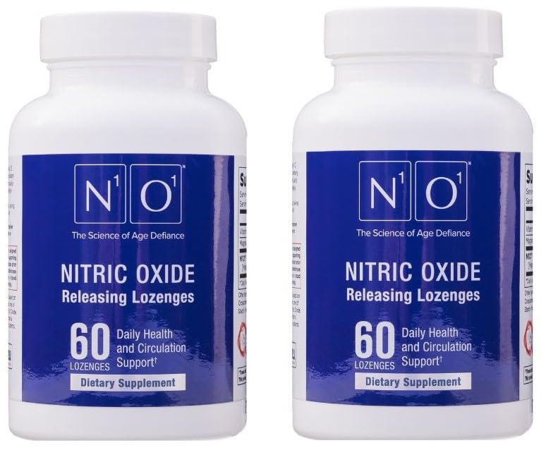 Nitric Oxide Lozenges - 60 Count - Nitric Oxide Supplement for Heart Health, Circulation, Energy, Blood Flow, Oxygenation, Healthy Blood Pressure, Cardiovascular Support for Men & Women Nirvana Guru