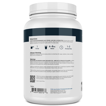 Transparent Labs Grass-Fed Whey Protein Isolate - Naturally Flavored, Gluten Free Whey Protein Powder with 28g of Protein per Serving & 9 Amino Acids - 30 Servings, Milk Chocolate Nirvana Guru