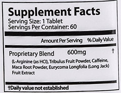 Test-600x - Testosterone Support & Muscle Growth Formula - 60 Tablets - 1 Month Supply Nirvana Guru