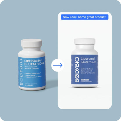 Bodybio Liposomal Glutathione | Body’s Most Powerful Antioxidant | Master Detoxification | Colon Cleanse| Optimal Cell Protection for Immune Defense | Enhanced Liposomal Absorption | 60 Capsules Nirvana Guru