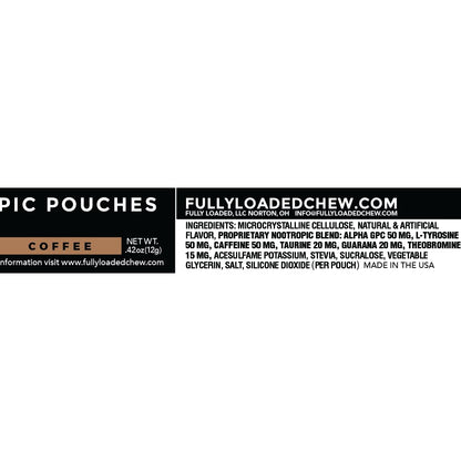 Fully Loaded Alpha Fuel Nootropic Pouches (Wintergreen Fuel) - Nootropic Energy Pouches with Caffeine, Alpha GPC, Tyrosine, Taurine, Guarana and More