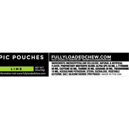 Fully Loaded Alpha Fuel Nootropic Pouches (Wintergreen Fuel) - Nootropic Energy Pouches with Caffeine, Alpha GPC, Tyrosine, Taurine, Guarana and More
