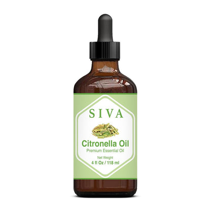 SIVA Lavender Essential Oil - 4 Fl Oz – Natural Lavender Oil - for Diffuser, Face, Skin Care, Aromatherapy, Hair Care, Scalp and Body Massage - with Dropper - Nirvana Guru