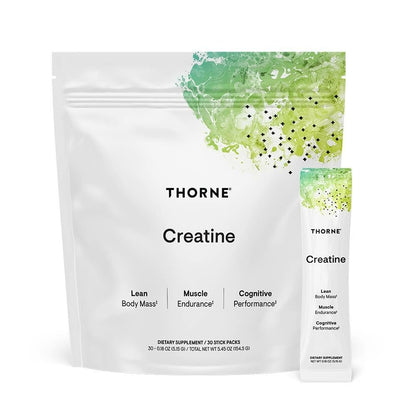 THORNE Creatine - Micronized Creatine Monohydrate Powder, Amino Acid Support for Muscles, Cellular Energy & Cognitive Function* - Unflavored - NSF Certified for Sport - 5 g per Serving - 90 Servings - Nirvana Guru