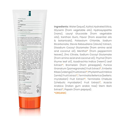 Himalaya Botanique Whitening + Hydroxyapatite Toothpaste, Mint Flavor - Nano Hydroxyapatite to Support Remineralization and Restore Enamel, Appropriate for Sensitive Teeth - Vegan, Gluten Free, 4 oz - Nirvana Guru