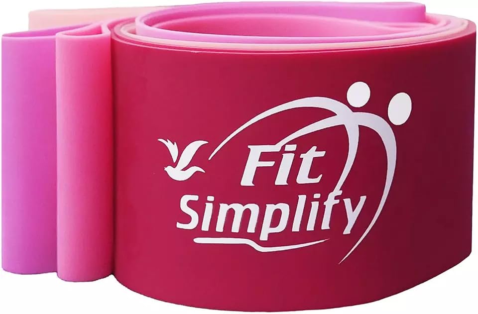 Fit Simplify Resistance Loop Exercise Bands with Instruction Guide and Carry Bag, Set of 5 Nirvana Guru