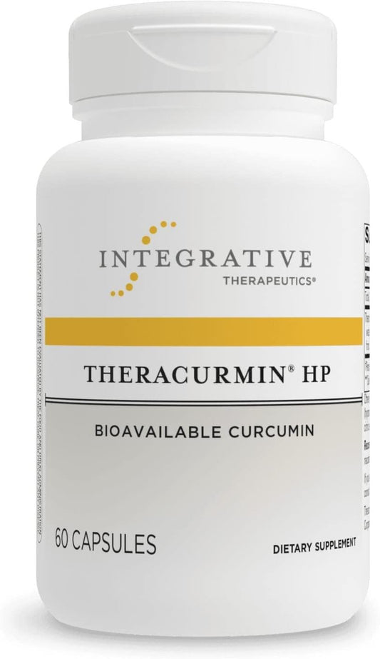 Integrative Therapeutics Theracurmin HP - High Absorption Turmeric & Curcumin Supplement - 27x More Bioavailable - Relief of Minor Discomfort Due to Occasional Overuse* - Vegan - 120 Capsules - Nirvana Guru
