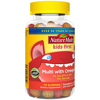 Nature Made Multivitamin + Omega-3, Dietary Supplement for Daily Nutritional Support, 140 Gummy Vitamins and Minerals, 70 Day Supply (Pack of 1) - Nirvana Guru