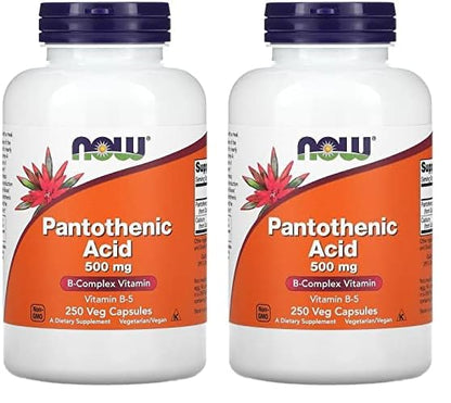 NOW Foods Supplements, Pantothenic Acid (Vitamin B-5) 500 mg, B-Complex Vitamin, 100 Capsules - Nirvana Guru