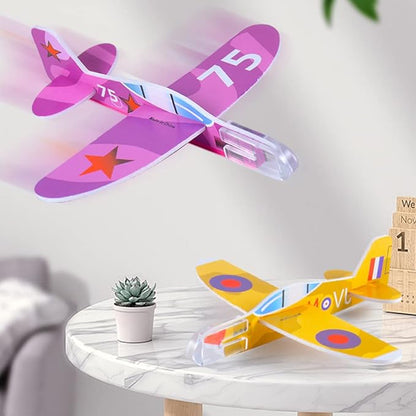 Manmel 50 Pcs Foam Gliders Planes Toys for Kids, Paper Airplane, Party Favors Goodie Bag Stuffers, Outdoor Flying Toys, Bulk for Classroom Prizes Boys and Girls nirvanaguru