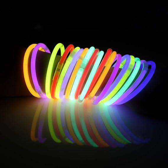 JOYIN 144 Pcs 8" Glowsticks, Bracelets Necklaces, Glow in the Dark Party Favors, Easter, Christmas, Halloween Supplies Pack, Football Party Supplies nirvanaguru