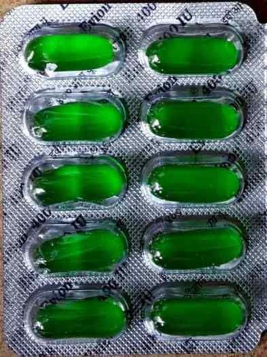 50 Evion Capsules Vitamin E for Glowing Face,Strong Hair,Acne,Nails, Glowing Skin 400mg Nirvana Guru