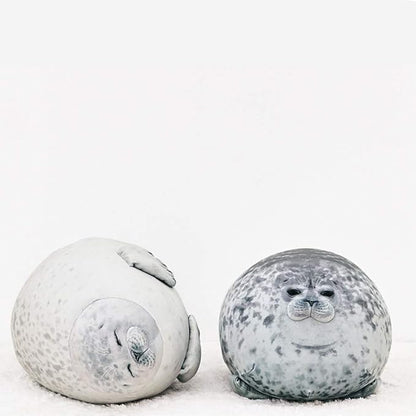 MerryXD Chubby Blob Seal Pillow,Stuffed Cotton Plush Animal Toy Cute Ocean Small(11.8 in) nirvanaguru