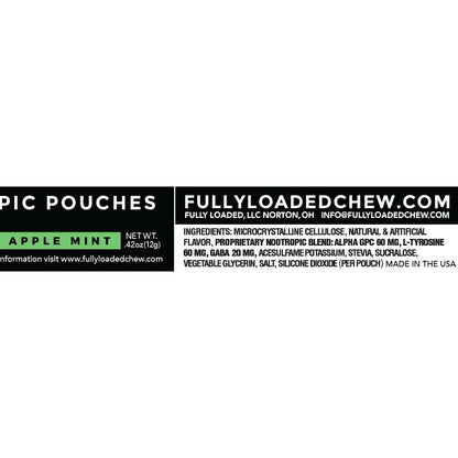Fully Loaded Alpha Fuel Nootropic Pouches (Wintergreen Fuel) - Nootropic Energy Pouches with Caffeine, Alpha GPC, Tyrosine, Taurine, Guarana and More