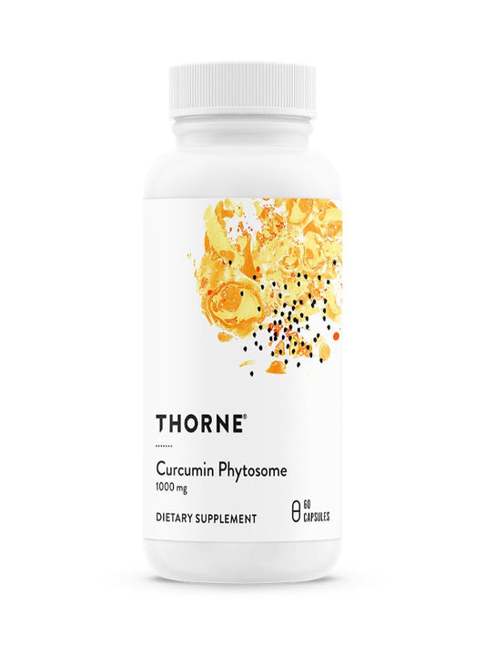 THORNE Curcumin Phytosome 1000 mg (Meriva) - Clinically Studied, High Absorption - Supports Health in Joints, Muscles, GI Tract, Liver, and Brain* - 120 Capsules - 60 Servings - Nirvana Guru