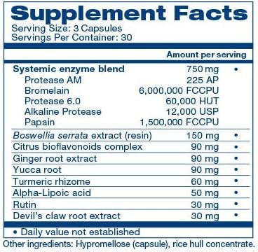 HEAL-N-SOOTHE Proteolytic Enzymes - Natural Joint Support Supplement - Unique Blend of Bromelain, Papain, Boswellia, and Turmeric - 90 Count Nirvana Guru