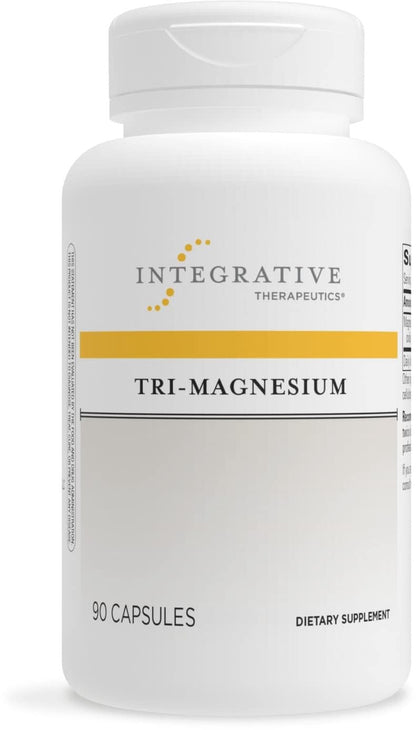 Integrative Therapeutics Tri-Magnesium - Supports Healthy Bones & Teeth* - Supports Cardiovascular & Neurological Function* - Promotes Calm* - 90 Capsules - Nirvana Guru