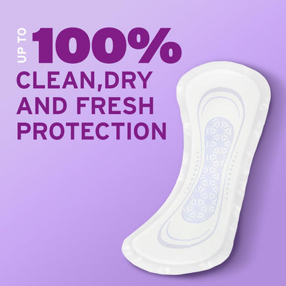 Poise Daily Liners, Incontinence Panty Liners, 2 Drop Very Light Absorbency, Regular Length, 48 Count of Pantiliners, Packaging May Vary
