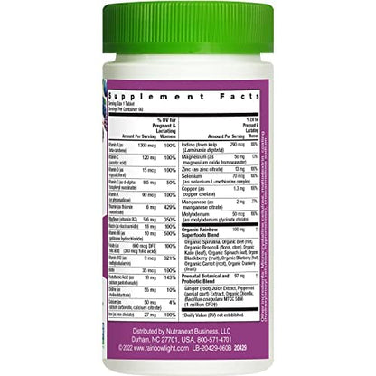 Rainbow Light Prenatal One High Potency Daily Multivitamin with Folate, Ginger and Probiotics; Supports Mom and Baby from Conception to Nursing; Vegan, 150 Tablets,* Pack May Vary Nirvana Guru