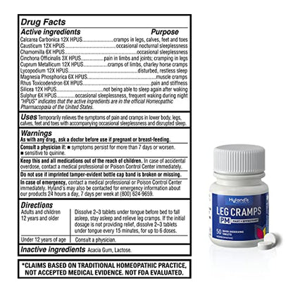 Hyland's Leg Cramp Tablets, Natural Relief of Calf, Leg and Foot Cramp, Quick Dissolving Tablets, 100 Count