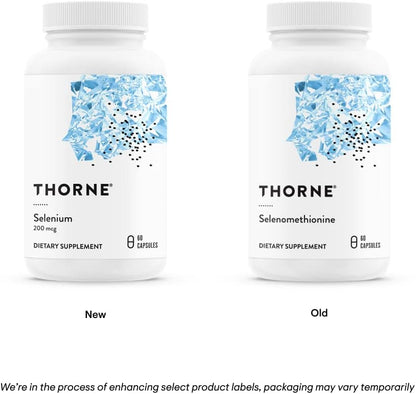 THORNE Selenium - 200 mcg Selenium Supplement for Antioxidant Support* - 60 Capsules - Nirvana Guru