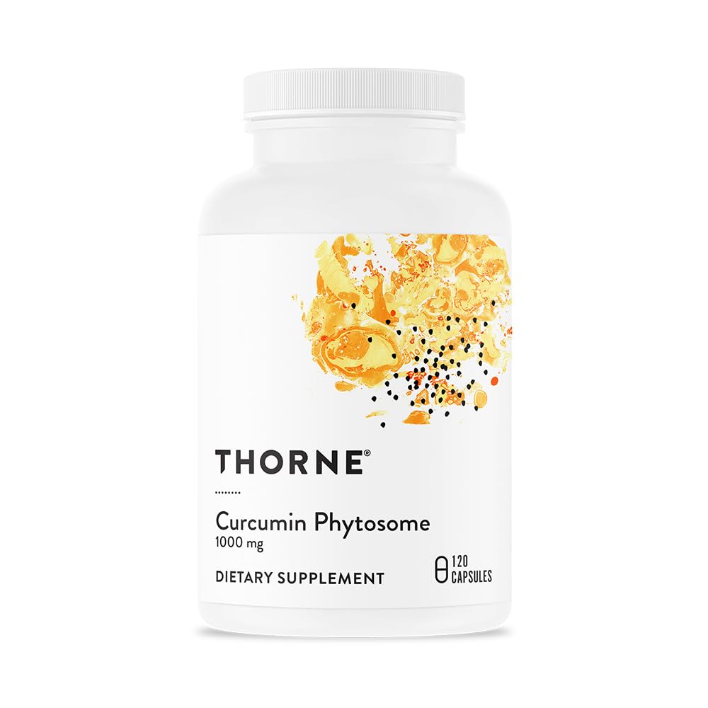THORNE Curcumin Phytosome 1000 mg (Meriva) - Clinically Studied, High Absorption - Supports Health in Joints, Muscles, GI Tract, Liver, and Brain* - 120 Capsules - 60 Servings - Nirvana Guru