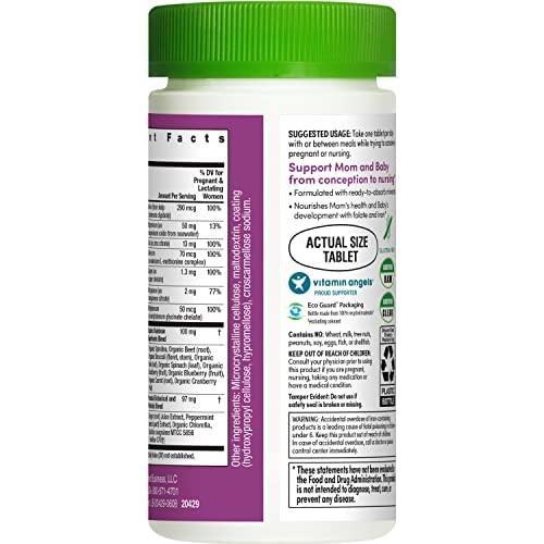 Rainbow Light Prenatal One High Potency Daily Multivitamin with Folate, Ginger and Probiotics; Supports Mom and Baby from Conception to Nursing; Vegan, 150 Tablets,* Pack May Vary Nirvana Guru