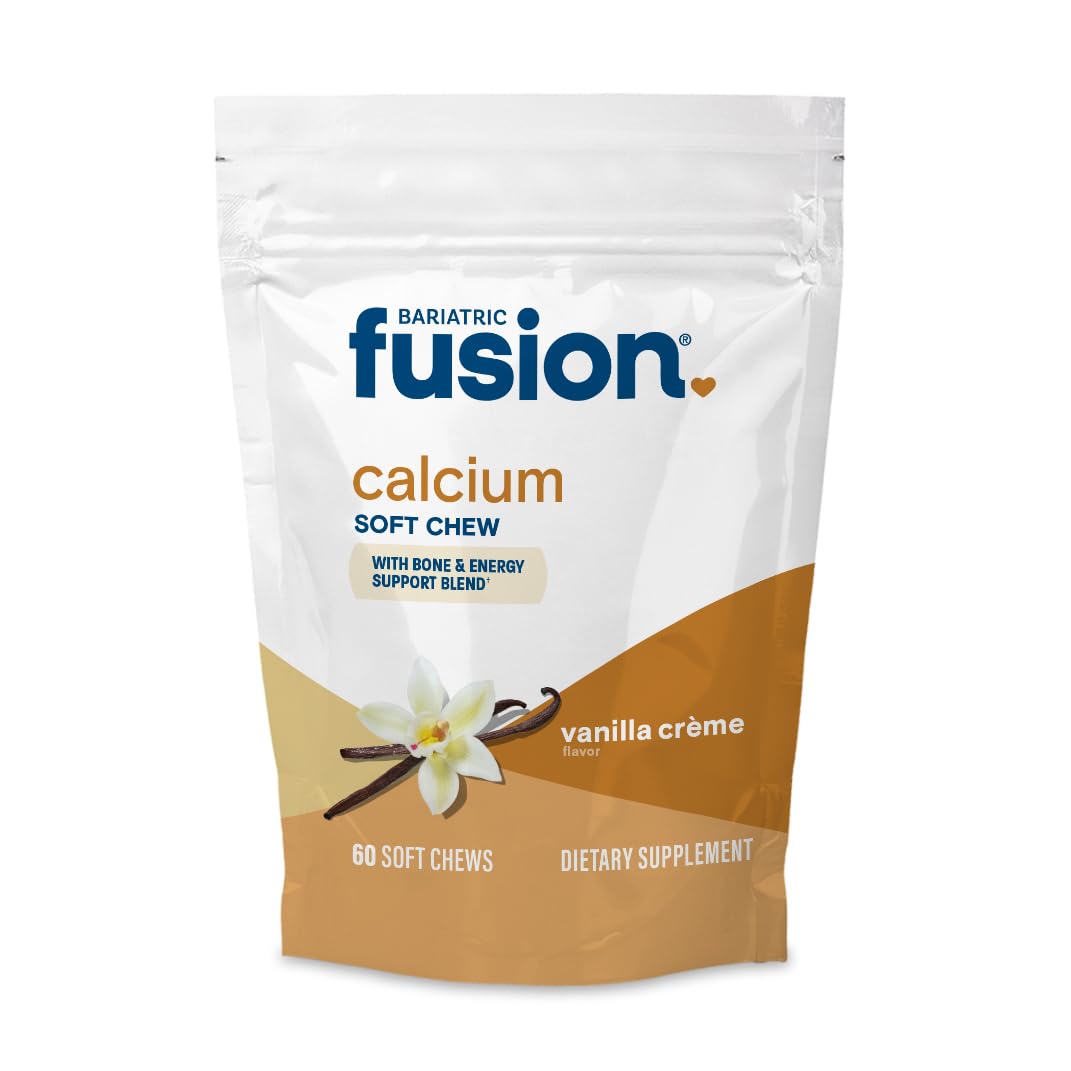 Bariatric Fusion Bariatric Calcium Chews | Calcium Citrate with Vitamin D3 Calcium Supplement Bariatric Vitamin | Sugar Free Calcium Citrate Chewable | Calcium Citrate 500mg | Caramel | 60 Count Nirvana Guru