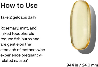 THORNE Prenatal DHA - 650 mg DHA and 200 mg of EPA - Supports Baby’s Brain and Nervous System Development from Pregnancy to Nursing* - 60 Capsules - Nirvana Guru
