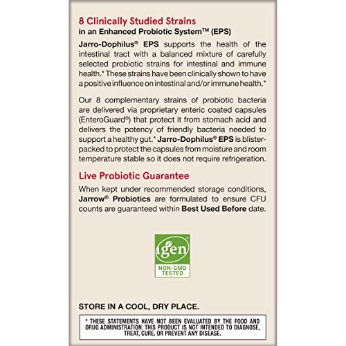 Jarrow Formulas Probiotics 10 Billion CFU - Probiotic Supplement Capsules for Gut Health for Women and Men, 120 Veggie Capsules, Up to 60 Days - Nirvana Guru