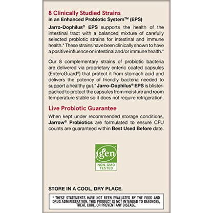 Jarrow Formulas Probiotics 10 Billion CFU - Probiotic Supplement Capsules for Gut Health for Women and Men, 120 Veggie Capsules, Up to 60 Days - Nirvana Guru