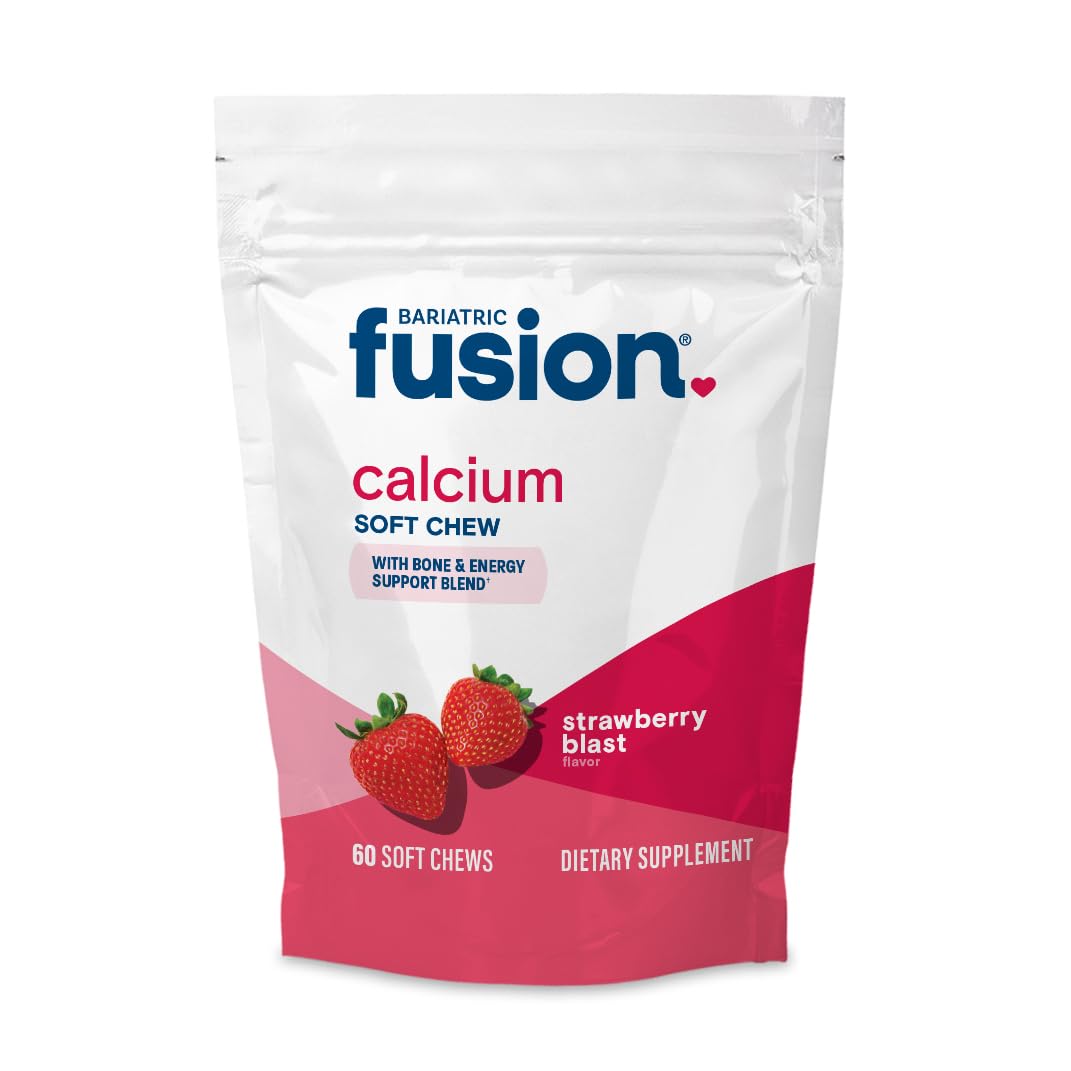 Bariatric Fusion Bariatric Calcium Chews | Calcium Citrate with Vitamin D3 Calcium Supplement Bariatric Vitamin | Sugar Free Calcium Citrate Chewable | Calcium Citrate 500mg | Caramel | 60 Count Nirvana Guru