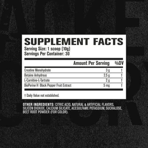 Jacked Factory Growth Surge Creatine Post Workout w/L-Carnitine - Daily Muscle Builder & Recovery Supplement with Creatine Monohydrate, Betaine, L-Carnitine L-Tartrate - 30 Servings, Swoleberry Nirvana Guru