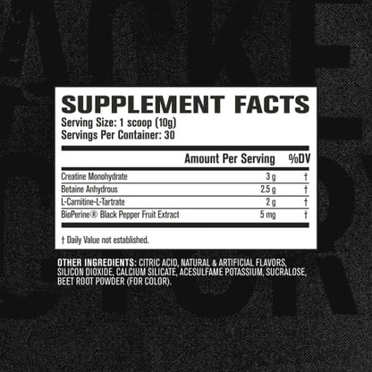 Jacked Factory Growth Surge Creatine Post Workout w/L-Carnitine - Daily Muscle Builder & Recovery Supplement with Creatine Monohydrate, Betaine, L-Carnitine L-Tartrate - 30 Servings, Swoleberry Nirvana Guru