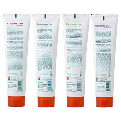 Himalaya Botanique Complete Care Toothpaste, Variety Pack - Fluoride Free Toothpaste for Clean Teeth & Fresh Breath - Vegan, Gluten Free, No Artificial Flavors, 5.29 oz (Pack of 4) - Nirvana Guru