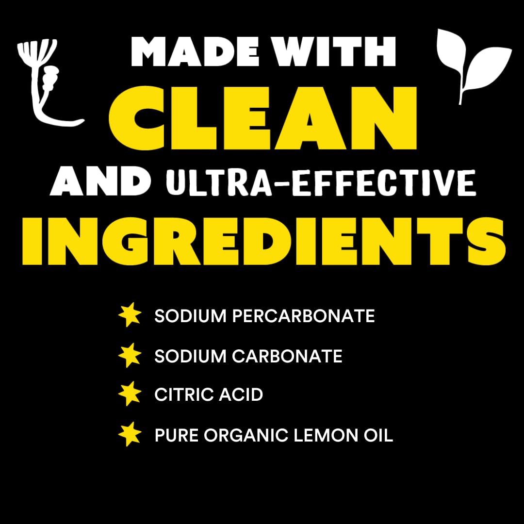 Molly's Suds Oxygen Whitener | Powerful Bleach Alternative, Chlorine Free & Color Safe | Brightens Whites and Removes Stains (Lemon Essential Oil - 41.09 oz) Nirvana Guru