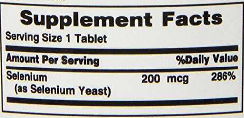 Nature's Bounty Selenium, Supports Prostate and Immune System Health, 200 mcg, 100 Tablets Nirvana Guru