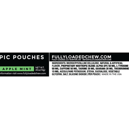 Fully Loaded Alpha Fuel Nootropic Pouches (Wintergreen Fuel) - Nootropic Energy Pouches with Caffeine, Alpha GPC, Tyrosine, Taurine, Guarana and More