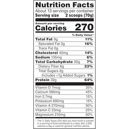 Muscle Milk Genuine Protein Powder, Chocolate, 1.93 Pounds, 13 Servings, 32g Protein, 2g Sugar, Calcium, Vitamins A, C & D, NSF Certified for Sport, Energizing Snack, Packaging May Vary Nirvana Guru