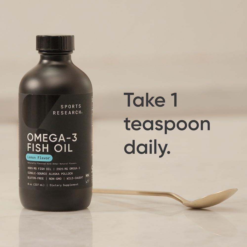 Sports Research Total Omega-3 Fish Oil from Wild Sockeye Salmon, Alaska Pollock, Antarctic Krill, Astaxanthin + Phospholipids & Wax Esters for Absorption | 960mg of EPA & DHA - Fresh Lemon Scent (120 - Nirvana Guru