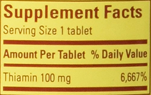 Nature Made Vitamin B1 100 mg, Dietary Supplement for Energy Metabolism Support, 100 Tablets, 100 Day Supply - Nirvana Guru