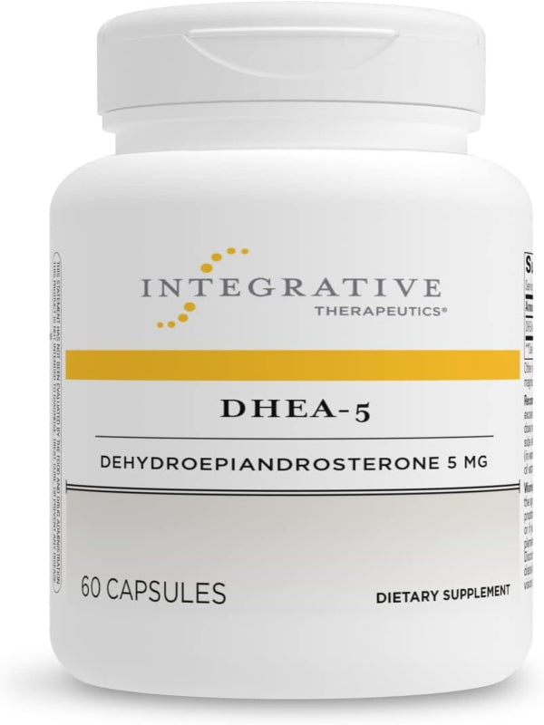 Integrative Therapeutics DHEA-5 - for Women and Men - Gluten Free - Dairy Free - Vegan - 60 Capsules - Nirvana Guru
